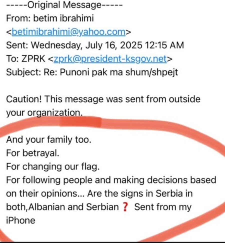 Kërcënohet sërish presidentja Osmani