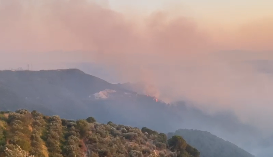 Zjarri në Drenovë të Mallakastrës vë në rrezik