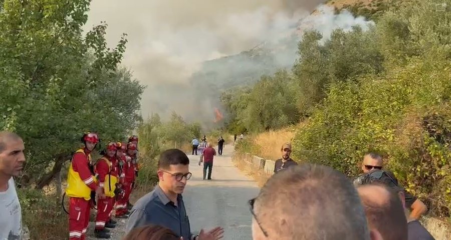 Ministri Vengu në Delvinë, efektivë të FA, zjarrfikës