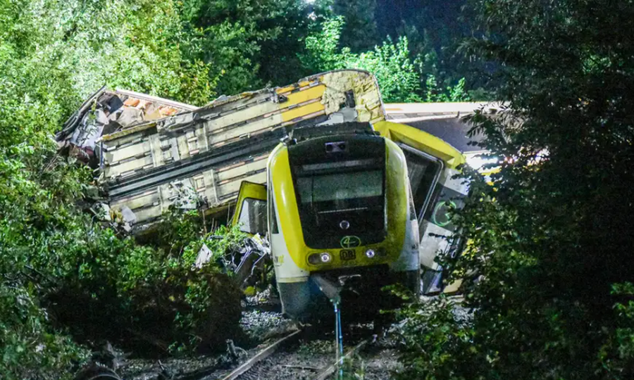 What is known about the tragic train accident in Biberach, Germany?