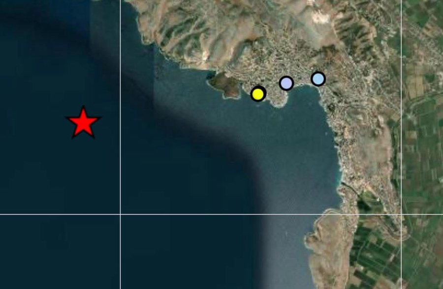 Lëkundje tërmeti në Sarandë