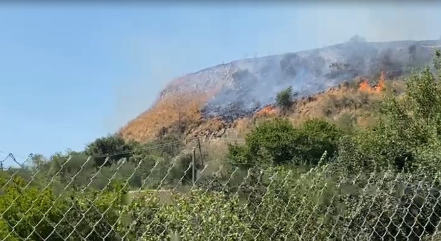 Lushnje, zjarr i madh në kodrat e fshatit Sejmenas