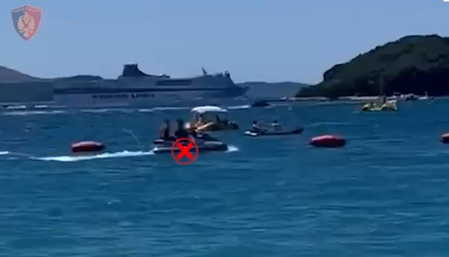 100 mijë lekë gjobë, lundroi me “jet ski” brenda