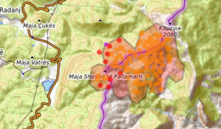 Zjarri në parkun natyror të Gërmenjës, si paraqitet situata