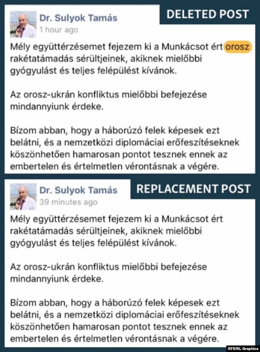 Presidenti i Hungarisë fshin fjalën “ruse” nga komunikata