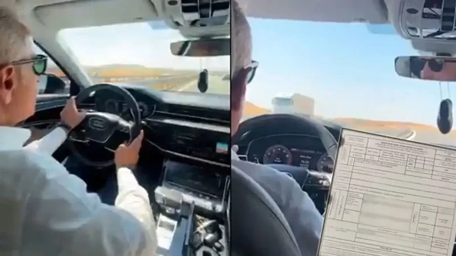 Postoi video duke ngarë makinën me 225 km/orë, ndëshkohet