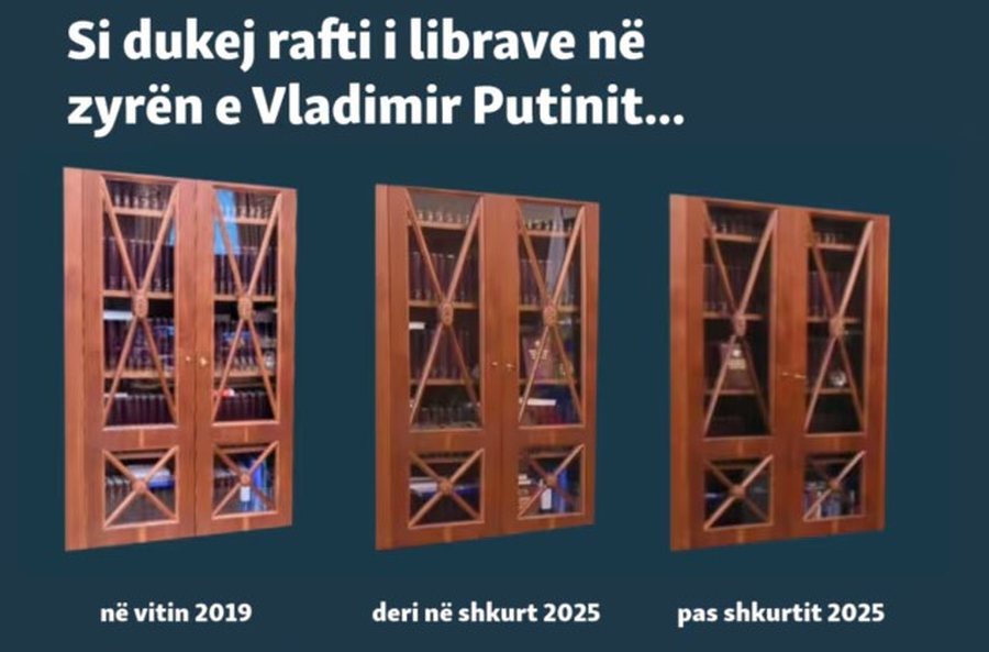 Rafti i librave të Putinit, si Kremlini po i paraqet pamjet e vjetra si