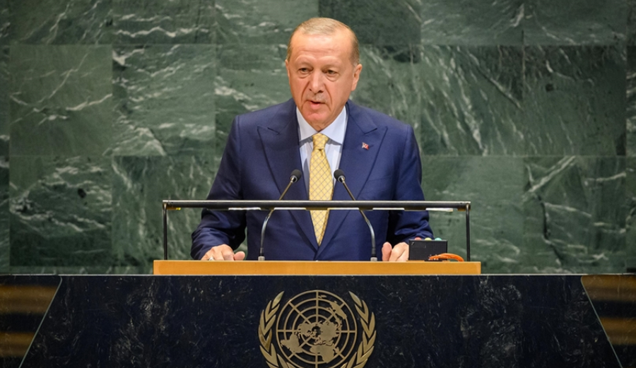 Erdoganit i fikin mikrofonin teksa fliste për Palestinën në OKB,