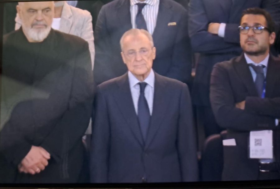 Edi Rama përkrah Florentino Perez, ndjek ndeshjen Real Madrid-Villarreal