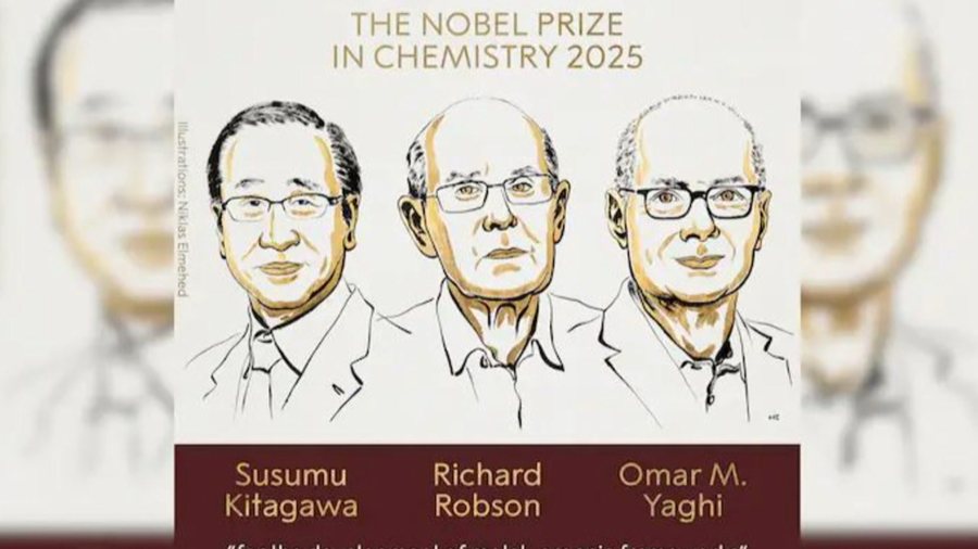 Çmimi Nobel për Kiminë fitojnë 3 shkencëtarët e