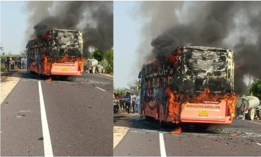 Autobusi përfshihet nga flakët, të paktën 20 viktima dhe mbi