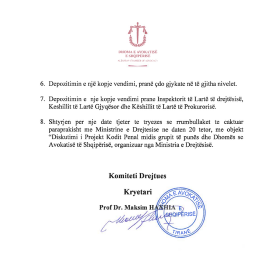 Arrestimi i avokatit Ulian Barjami, Dhoma e Avokatisë bojkoton për 5