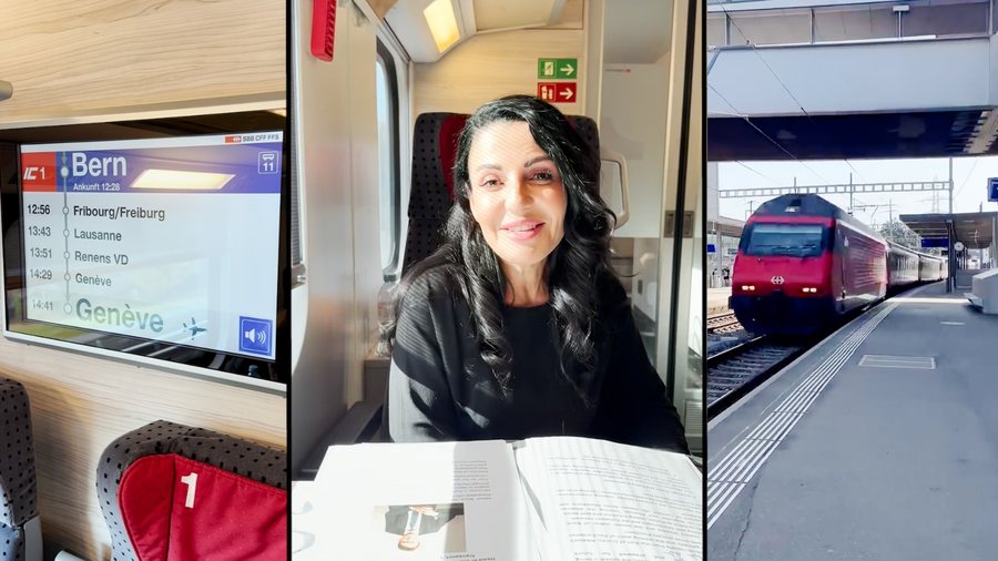Ministrja Balluku udhëtim me tren nga Zyrihu në Bern: Do