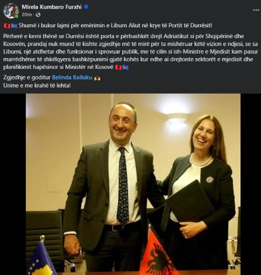 Ish-ministri i qeverisë “Kurti 2” emërohet drejtor i