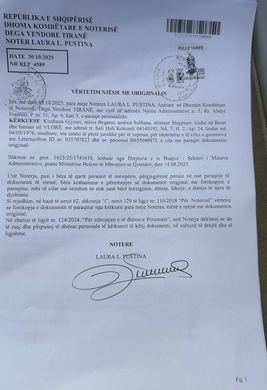 Berisha publikon dokumentin: Policia greke vërteton ekspulsin e Irenës