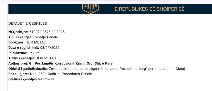 Meta sërish në Gjykatën e Lartë, kërkon lirimin nga