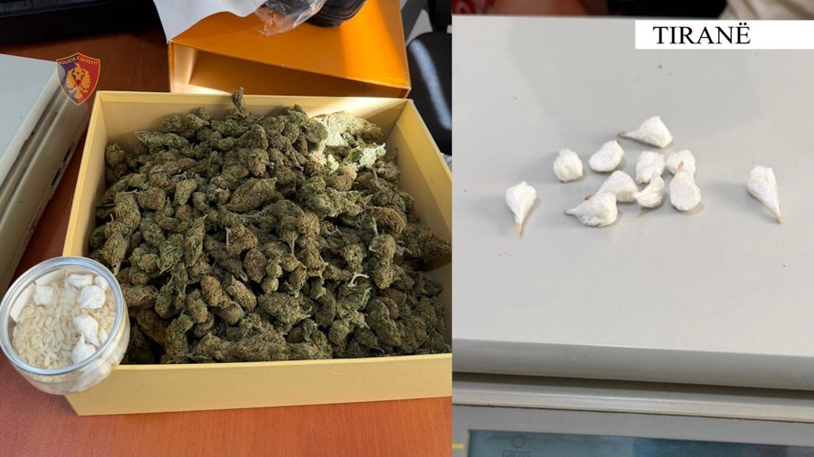 Iu gjet kokainë dhe kanabis, arrestohet i riu në Tiranë