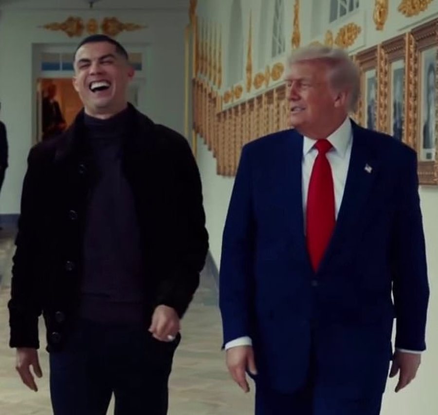 U shkrinë së qeshuri, Trump publikon videon me CR7 në