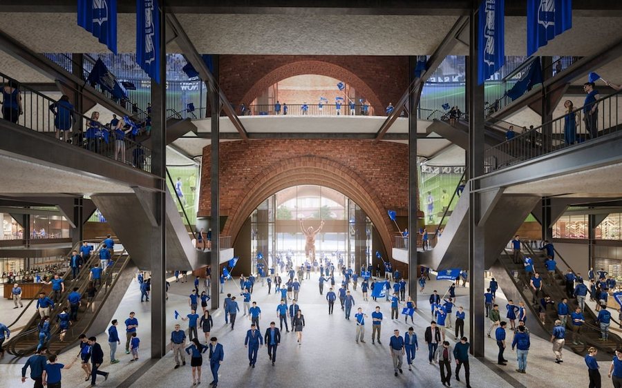 Një stadium me 12 oxhakë, klubi anglez sheh nga e kaluara për