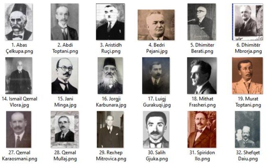 40 firmëtarët sipas renditjes alfabetike dhe idea për një