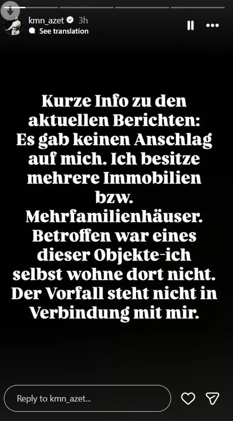 Dyshime për atentat ndaj reperit shqiptar në Gjermani, Azet sqaron