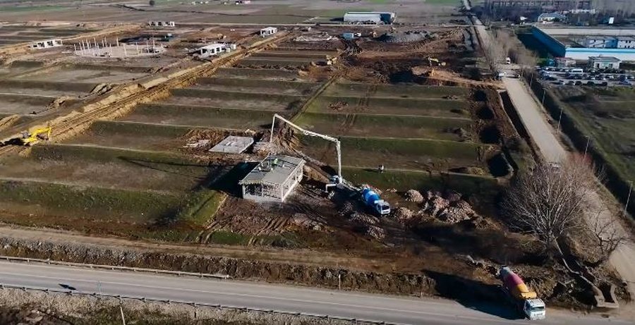 Rama ndan pamje nga nd&euml;rtimi i Qendr&euml;s s&euml; Eventeve n&euml;