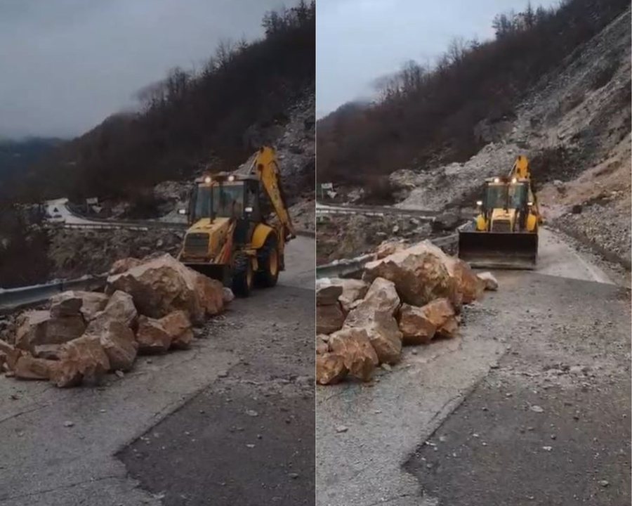 R&euml;nie gur&euml;sh dhe masivesh shk&euml;mbore n&euml; qarkun e Kuk&euml;sit