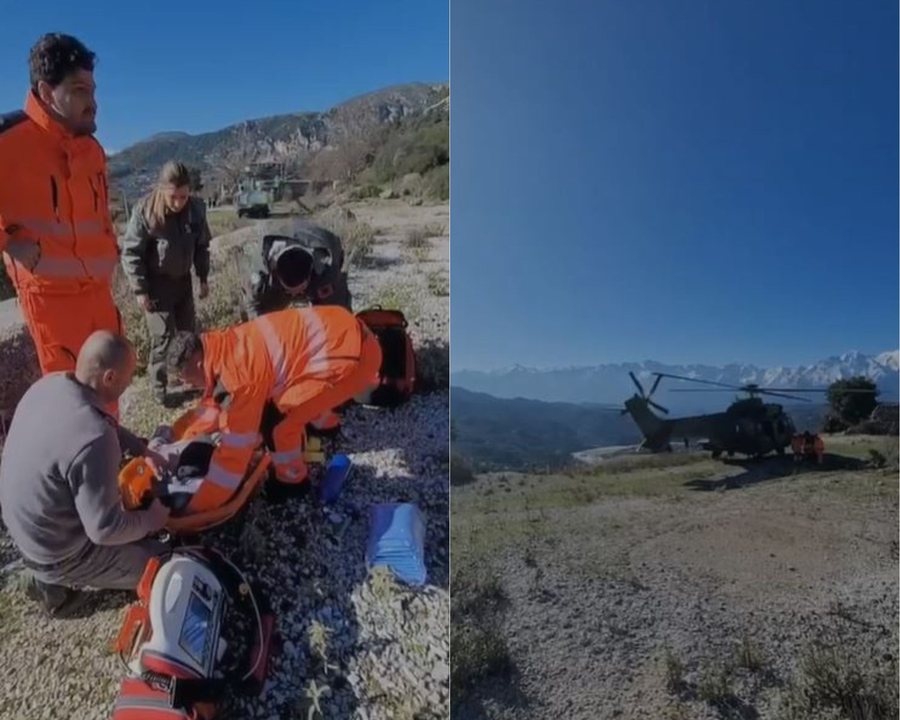 U godit nga mushka, vog&euml;lushi Alion transportohet me helikopter drejt