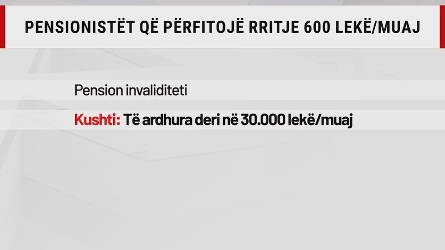 Pensionet nuk rriten p&euml;r t&euml; gjith&euml;, bonus mujor jepet me kushte