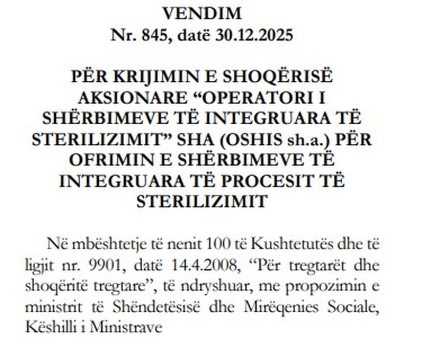 Qeveria merr vendim, procesi i sterilizimit tashm&euml; nuk do t&euml; ofrohet