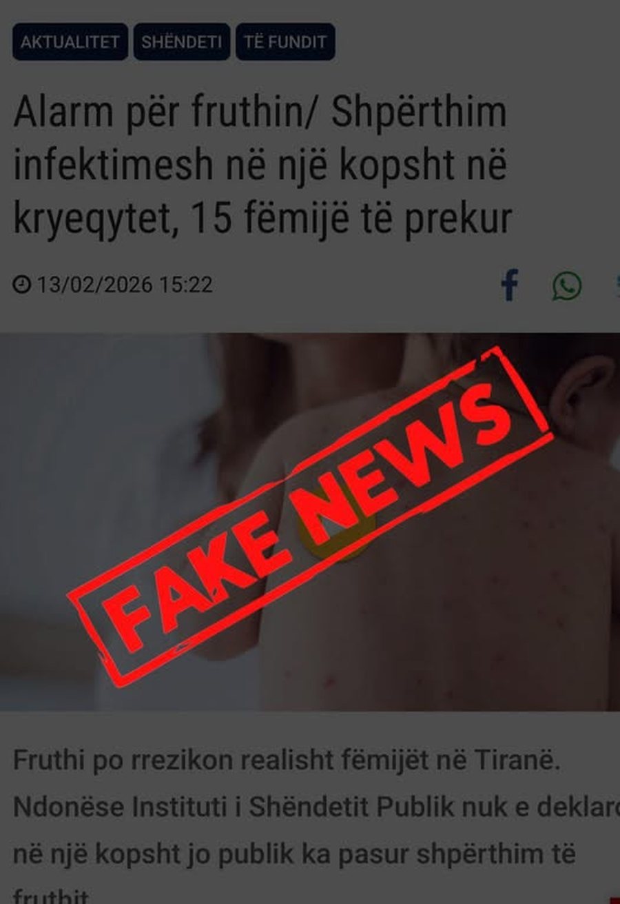 ISHP p&euml;rg&euml;njeshtron raportimet: Nuk ka shp&euml;rthim t&euml; fruthit