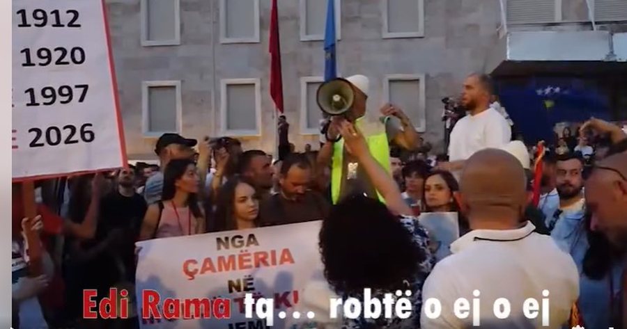 Rama poston videon ku e shajn&euml; protestuesit: N&euml;se ky &euml;sht&euml;