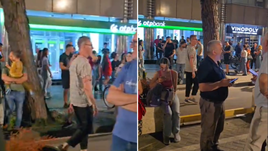 N&euml; protest&euml;n para Kryeministris&euml; shfaqet edhe ambasadori Gonzato