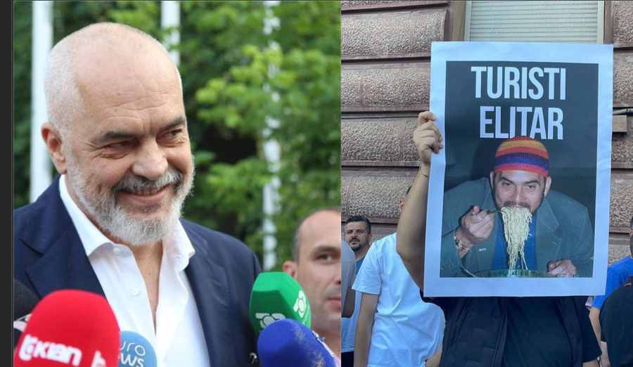 “Revolucioni imgjinar i flamingove”, Rama poston pankarta me meme