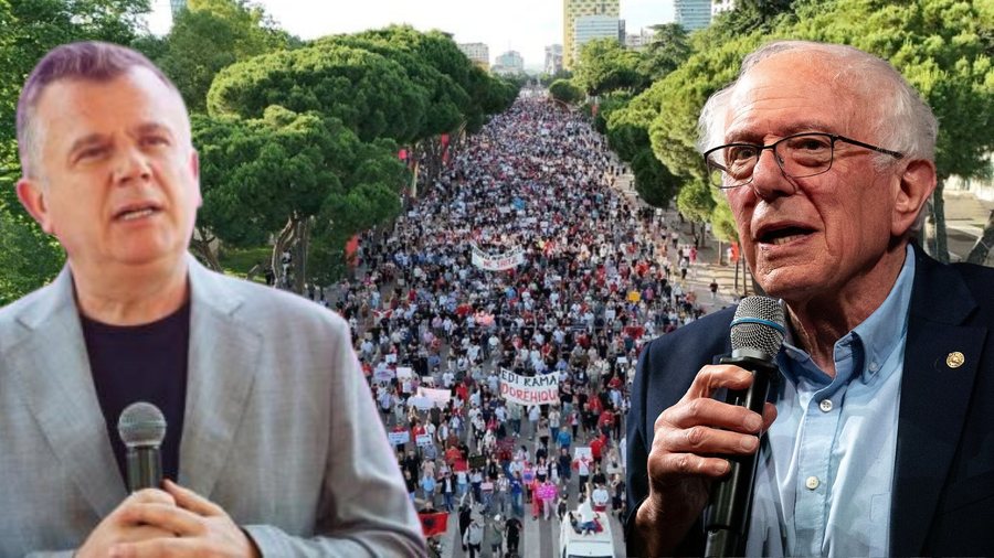 &ldquo;100 mij&euml; protestues n&euml; Shqip&euml;rin&euml; e