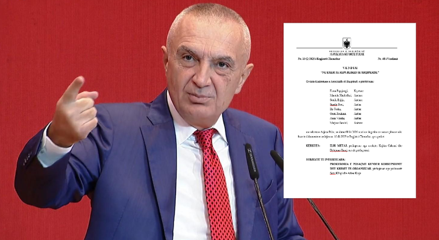 Kushtetuesja vulos q&euml;ndrimin n&euml; burg t&euml; Ilir Met&euml;s, zbardhet