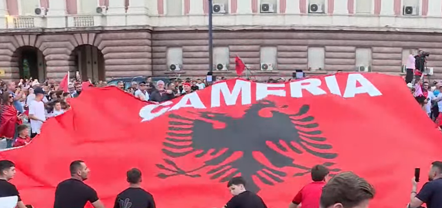Diaspora udhëheq protestën e 21-të, bulevardi para