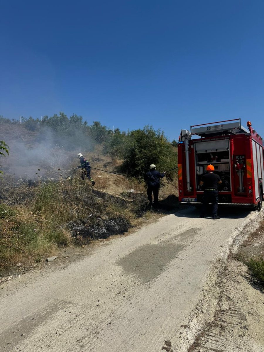 Zjarr pran&euml; varrezave t&euml; fshatit Zenelaj n&euml; Gjirokast&euml;r
