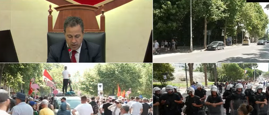 Nis seanca, protestuesit grumbullohen s&euml;rish n&euml; af&euml;rsi t&euml;