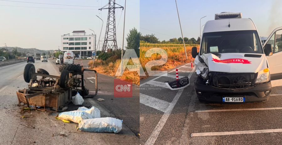Aksident i r&euml;nd&euml; n&euml; aksin Rrogozhin&euml;-Lushnj&euml;, nj&euml;