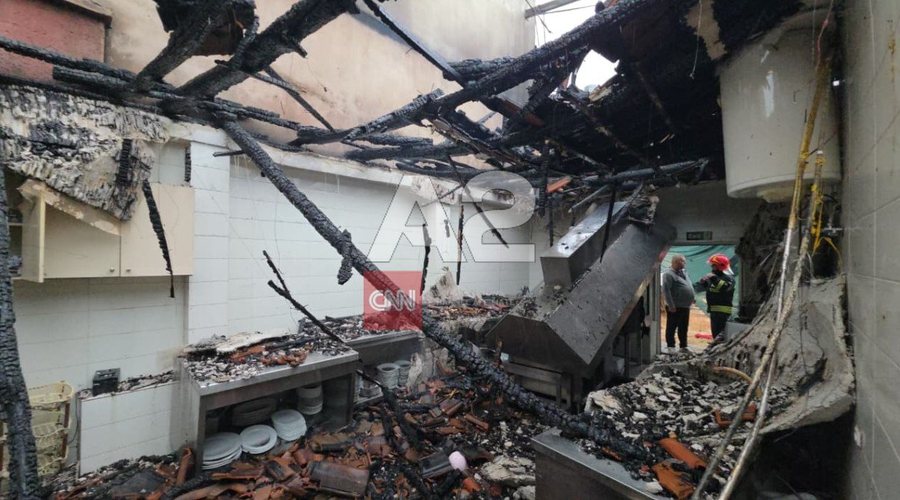 Zjarr në Udënisht, shkrumbohet restoranti