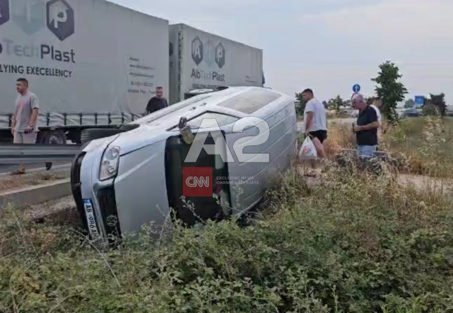 Katër të plagosur në Lushnje, makina përmbyset në