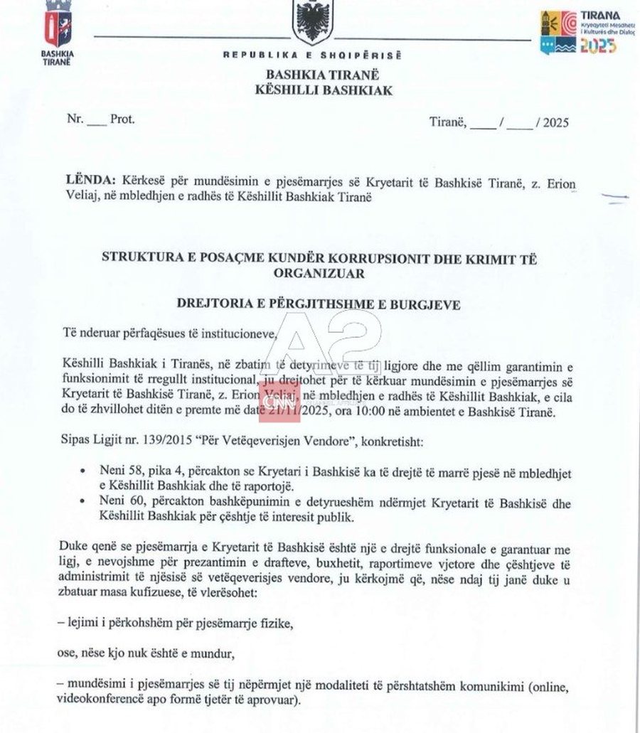 Këshilltarët socialistë kërkesë SPAK-ut: Veliaj të