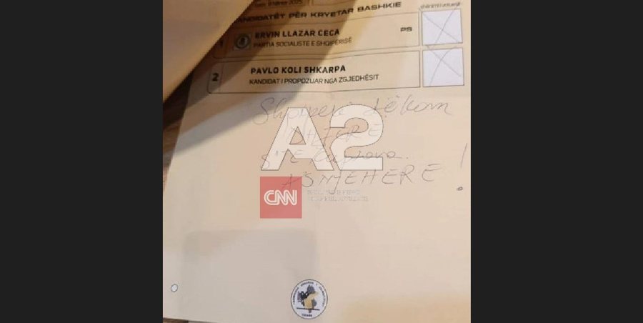 “Shqipëri të kam dh…", fleta e votimit në Berat
