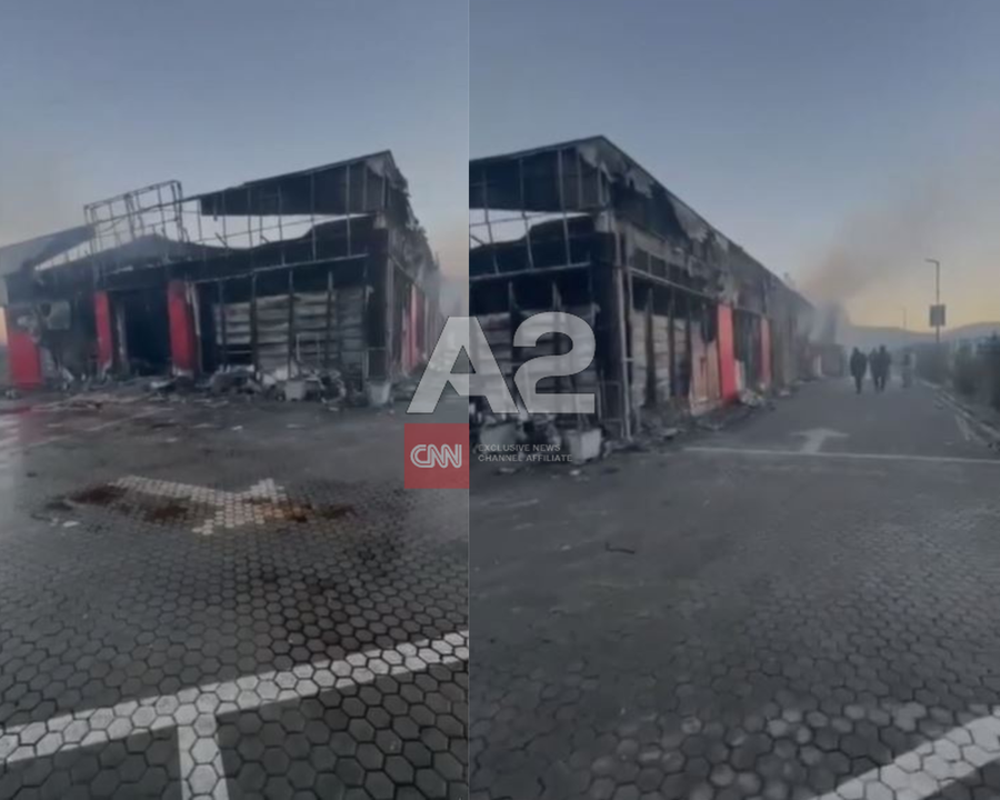 Zjarr i përmasave të mëdha në Kryebushat, shkrumbohet