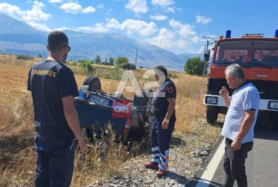 Aksident në aksin Korçë-Ersekë, dy të plagosur