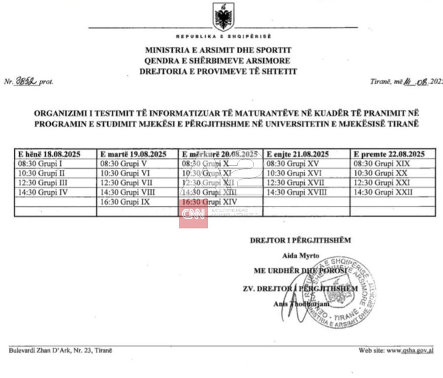 Gara për degën e mjekësisë, konkursi elektronik nis më