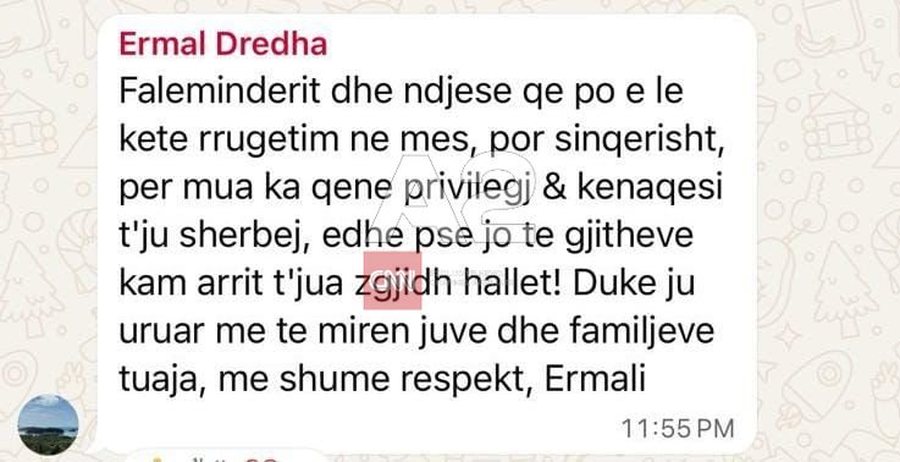 “Ndjesë që po e lë këtë rrugëtim në