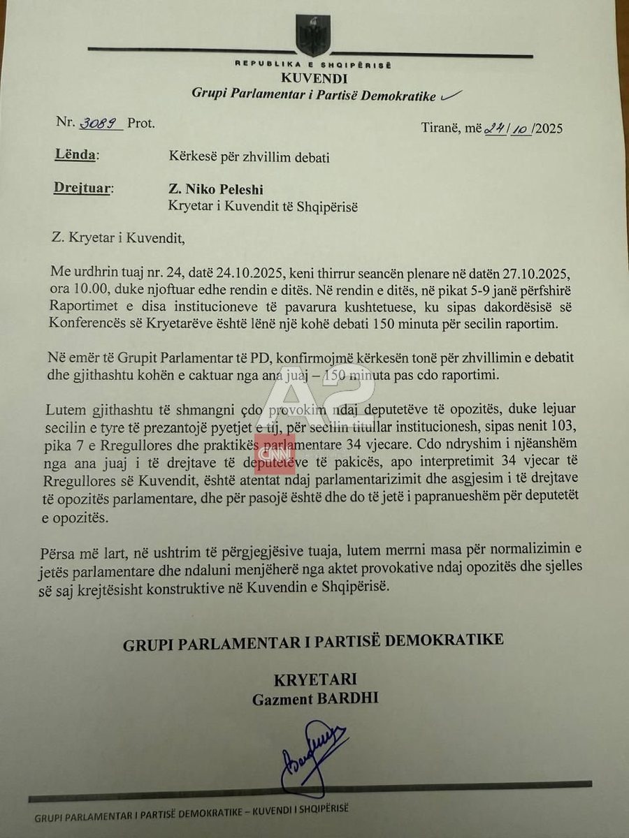 Grupi Parlamentar i PD kërkesë Peleshit: Shmangni çdo provokim