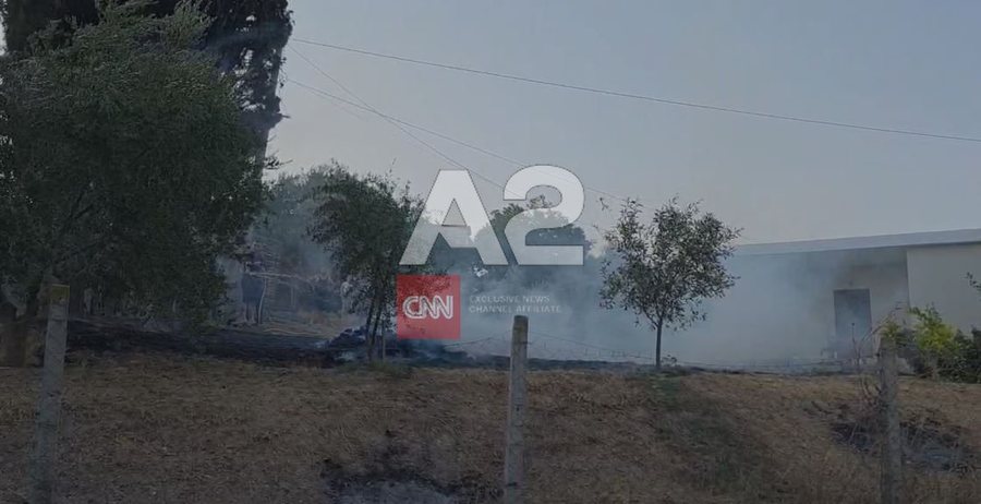 Zjarri përfshin oborrin e një banese në Libofshë të